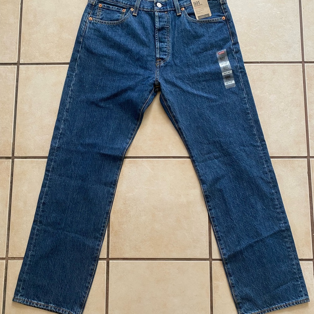 Levi's Blue Straight Jeans Classic Denim